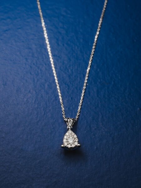 0.19 Karat Pırlanta Coronet Kolye