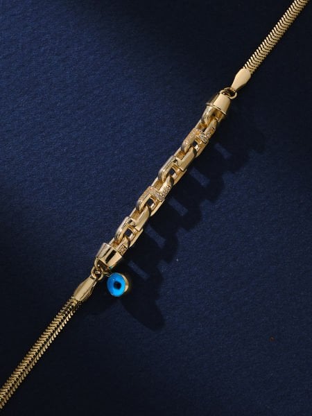 14 Ayar Nazar Boncuklu İtalyan Bileklik